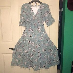 Floral chiffon dress